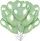 30Pcs 18 Inch Olive Green Heart Balloons Sage Green Heart Shape Foil Mylar Balloons Decoration for Birthday Valentine's Day Wedding Bridal Shower Anniversary Engagement Party Supplies